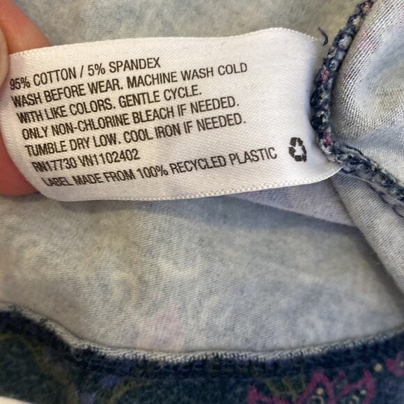 Mossimo Supply Co. Cap Sleeve Scoop Neck Stretchy Mini Dress Boho Print Sz Sm - Picture 6 of 12